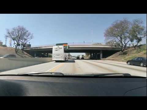 Driving in Los Angeles Interstate 405