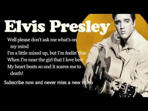 Elvis Presley - All Shook Up - Lyrics