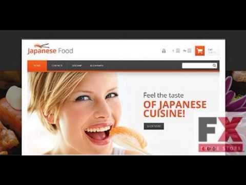 Preview White and Black Japanese Restaurant PrestaShop Theme