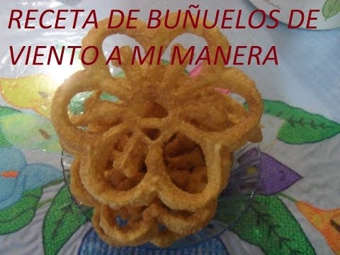 RECETA DE BUÑUELOS DE VIENTO A MI MANERA ( LOS ANGELES COCINAN )