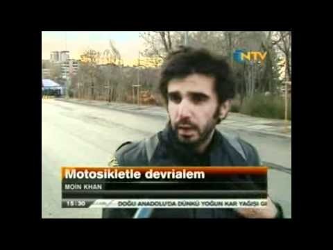 Pakistani sportsbike enthusiast Moin Khan on Turkey leading television channel NTV