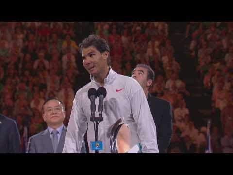 Rafa Nadal's post-final speech - 2014 Australian Open