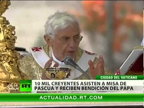 Benedicto XVI  'Que Cristo resucitado otorgue esperanza a Oriente Próximo'