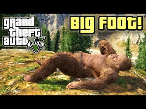 Grand Theft Auto 5 : BIG FOOT FOUND!! [EASTER EGG] 100% Completion (The Last One Mission)