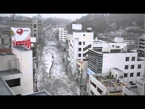 Tsunami in Shiogama, Miyagi Prefecture