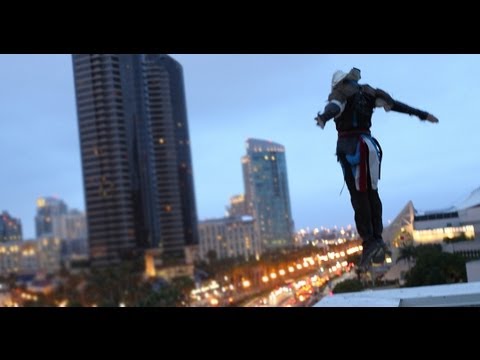 Assassin's Creed 4 Meets Parkour in Real Life - Comic-Con - 4K