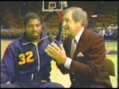 Chick Hearn w/ Magic & Jim Chones