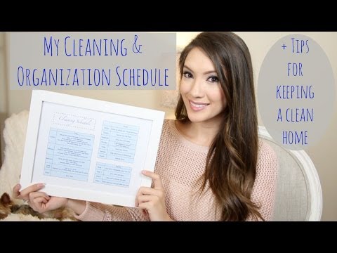 My Cleaning & Organization Schedule + Tips for a Clean Home!