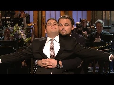 Jonah Hill & Leonardo DiCaprio Titanic Re-Enactment During SNL Monologue