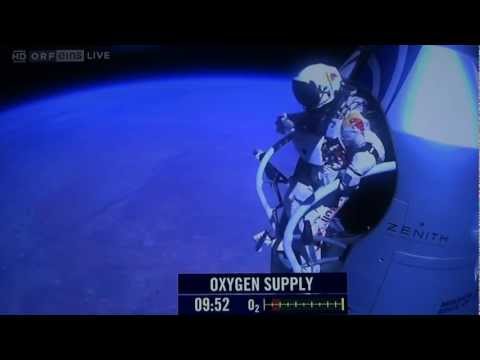 Red Bull Stratos - Felix Baumgartner (freefall from the edge of space) [Full jump HD]