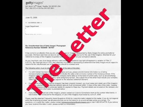 Getty Images Extortion Letter