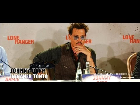 Lone Ranger: Johnny Depp: Pressekonferenz Berlin: Komplett (original language)