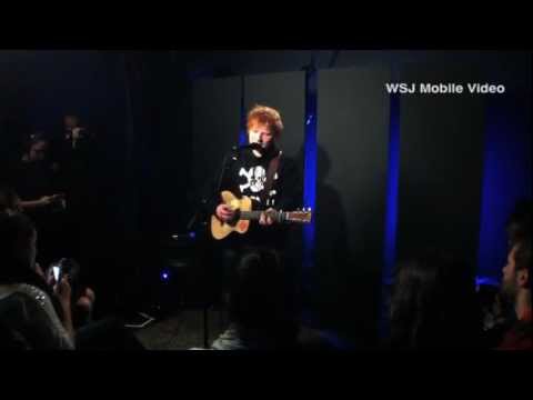 Ed Sheeran Behind the Scenes at WSJ Cafe