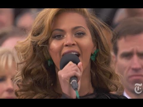 Beyonce Performs the National Anthem at the 2013 Inauguration of Barack Obama