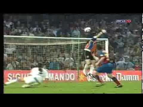 Messi's first goal in a competitive game