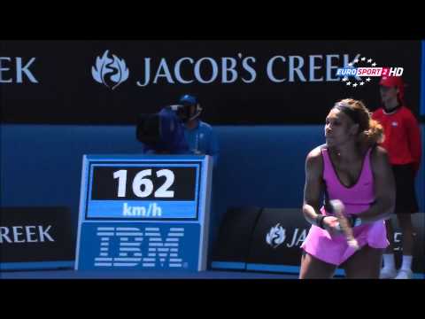 Ana Ivanovic Vs Serena Williams LAST GAME Australian Open 2014 FULL HD