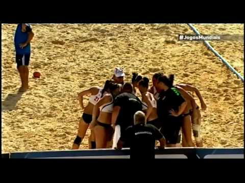 Beach Handball: Brasil x Hungria - World Games 2013 Final - TV Esporte Interativo