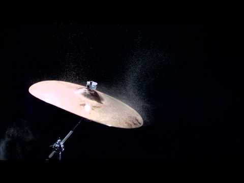 Vibration. See the unseen: Cymbal at 1,000 frames per second.