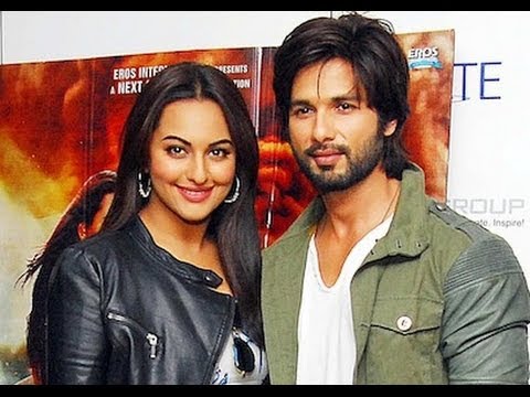 Shahid Kapoor & Sonakshi Sinha promoting 'R...Rajkumar' in Delhi