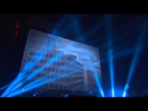 Ricoh Nederland imagine.change. Nieuw kantoor Ricoh officieel geopend met grote 3D-video mapping