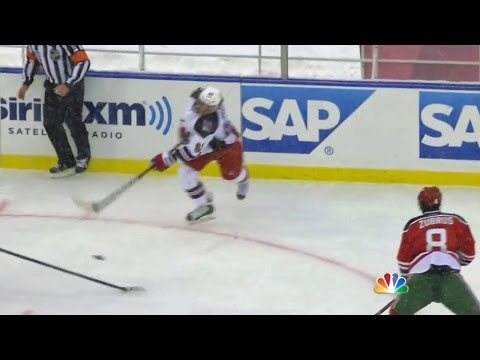 Carl Hagelin fires one past Martin Brodeur