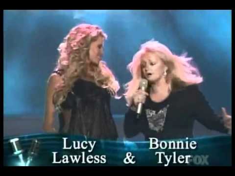 Lucy Lawless with Bonnie Tyler Week 5 28 September 2006