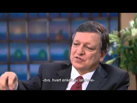 José Manuel Barroso, President of the European Commission. Interview for the Nobel Peace Center.