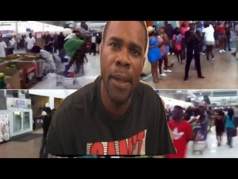 Destructive Flash Mob at Walmart in Jacksonville Florida on Video!