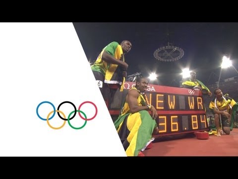 Jamaica Break Mens 4x100m World Record - London 2012 Olympics