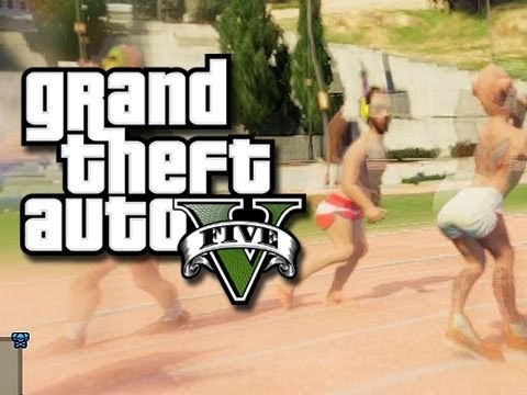 The GTA 5 Drunken Olympics! - Track and Field! (GTA 5 Online Skits and Funny Moments!) KYR SP33DY