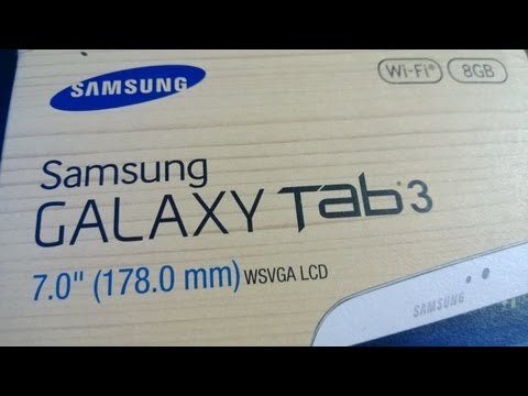 Samsung Galaxy Tab 3: 7 inch - Unboxing, Setup, Demo & Review (Including Talkback Demo)