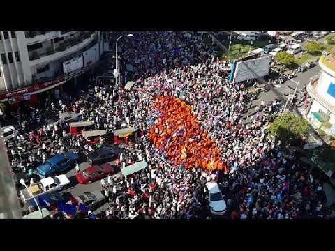 Big Mass Protest (Day8) ( 500,000 Protesters in Phnom Penh Streets​ 2:00 to 6:30 PM)