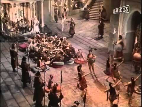 The Golden Horde (1951) - Obligatory decadent banquet scene