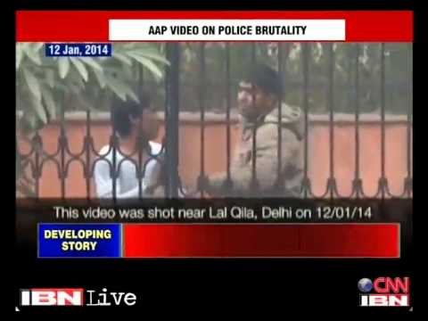 AAP shares 12-day old Youtube video of Delhi Police beating a man