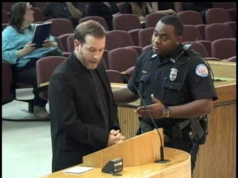 Father Nathan Monk at Pensacola City Council