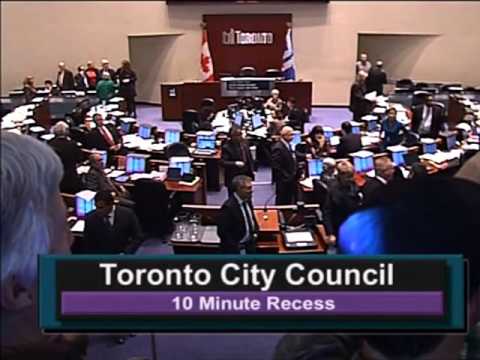 Mayor Rob Ford instigates Chaos at Toronto City Council