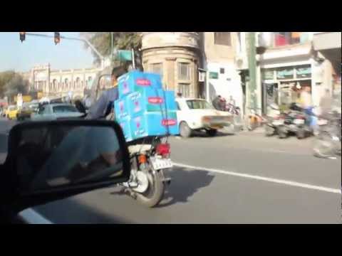 Taxi ride in Tehran, Iran 2012