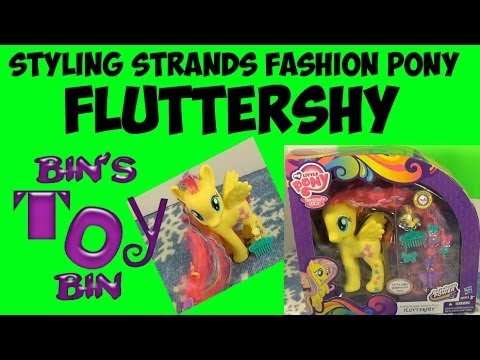 My Little Pony FLUTTERSHY Styling Strands Fashion Style Pony Review! by Bin's Toy Bin