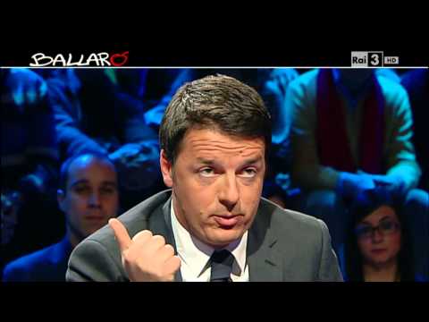 Ballarò - Intervista a Matteo Renzi, nuovo Segretario del Pd - Ia parte 10/12/2013