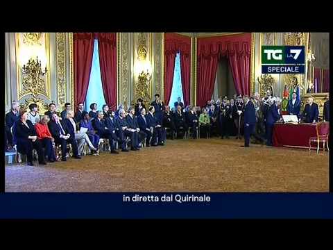 Il giuramento dei nuovo governo Letta