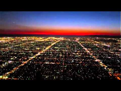 Night Landing in Los Angeles (cockpit view)