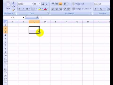 Create a List of Numbers in Excel