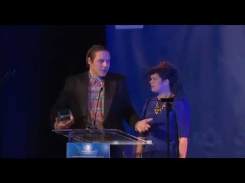 Arcade Fire accepts Cinema For Peace Award for Humanitarian Action in Haiti