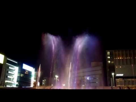 Water fountain at Kyōto Station, Kyōto, Japan (Serenade No. 13 by Mozart)