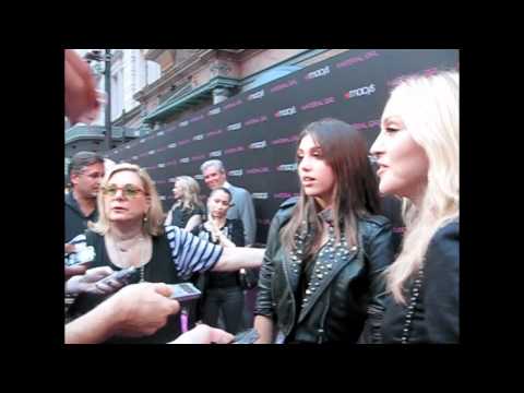 Madonna, Lola & Guy Oseary @ Macy's Material Girl CLOSE UP Pink Carpet