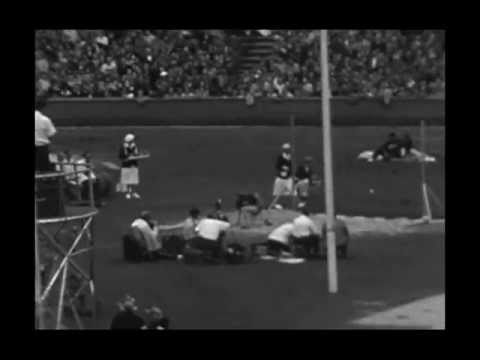 Olympics London 1948 High Jump women ALICE COACHMAN (Amateur footage)