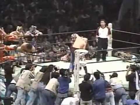 Kaientai DX vs Gran Hamada, Super Delfin, Tiger Mask IV, Gran Naniwa & Masato Yakushiji (10.10.1996)