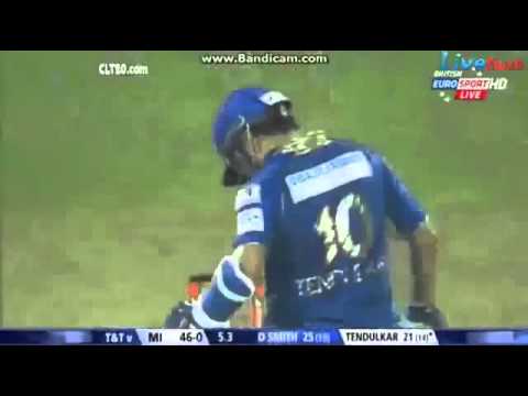 Sachin Tendulkar hitting Sixes against Trinidad & Tobago  in CLT20 2013