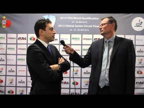 MOURA Pedro Miguel Interviewed by Mikael Andersson at the 2013 Global Junior Circuit Finals