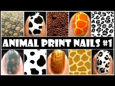 ANIMAL PRINT NAIL ART #1 | NO TOOLS REQUIRED EASY NAILS DESIGN TUTORIAL FOR BEGINNERS AT HOME DIY